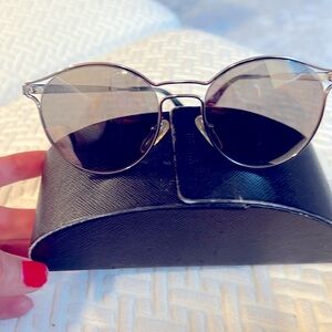 Prada Cinema silver sunglasses